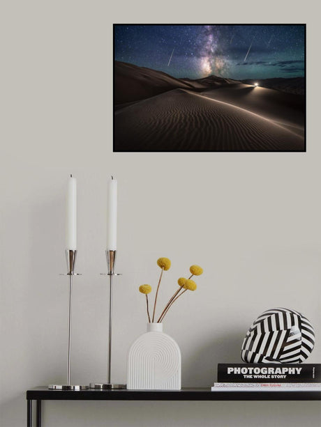 Desert meteor shower Poster och Canvastavla