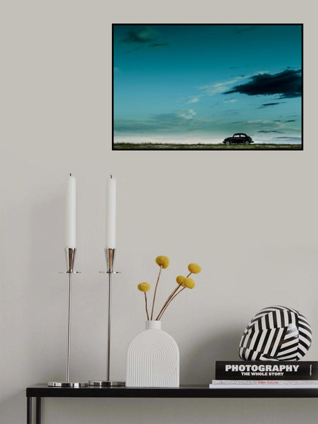 The Red VW Beetle Poster och Canvastavla
