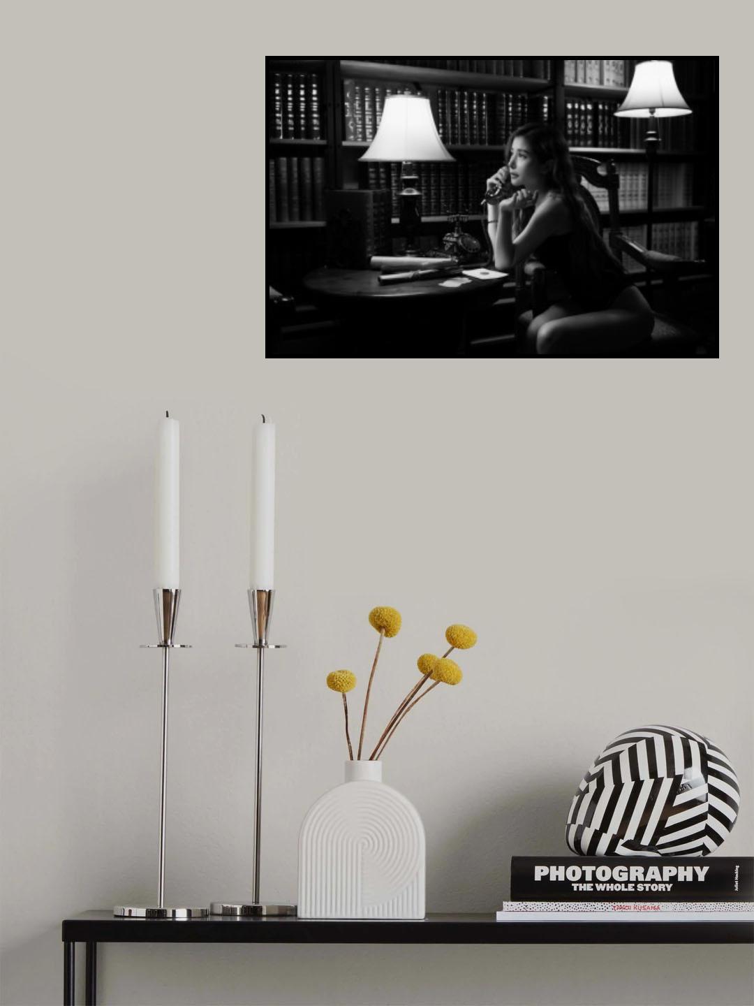 Talking over the phone Poster och Canvastavla