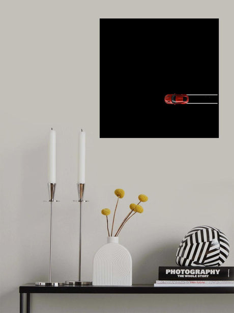 Red Car Poster och Canvastavla