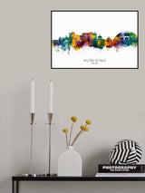 Milton Keynes England Skyline Poster och Canvastavla