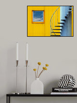 blue and yellow Poster och Canvastavla