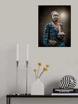 The old sorceress - Surma old lady portrait Poster och Canvastavla