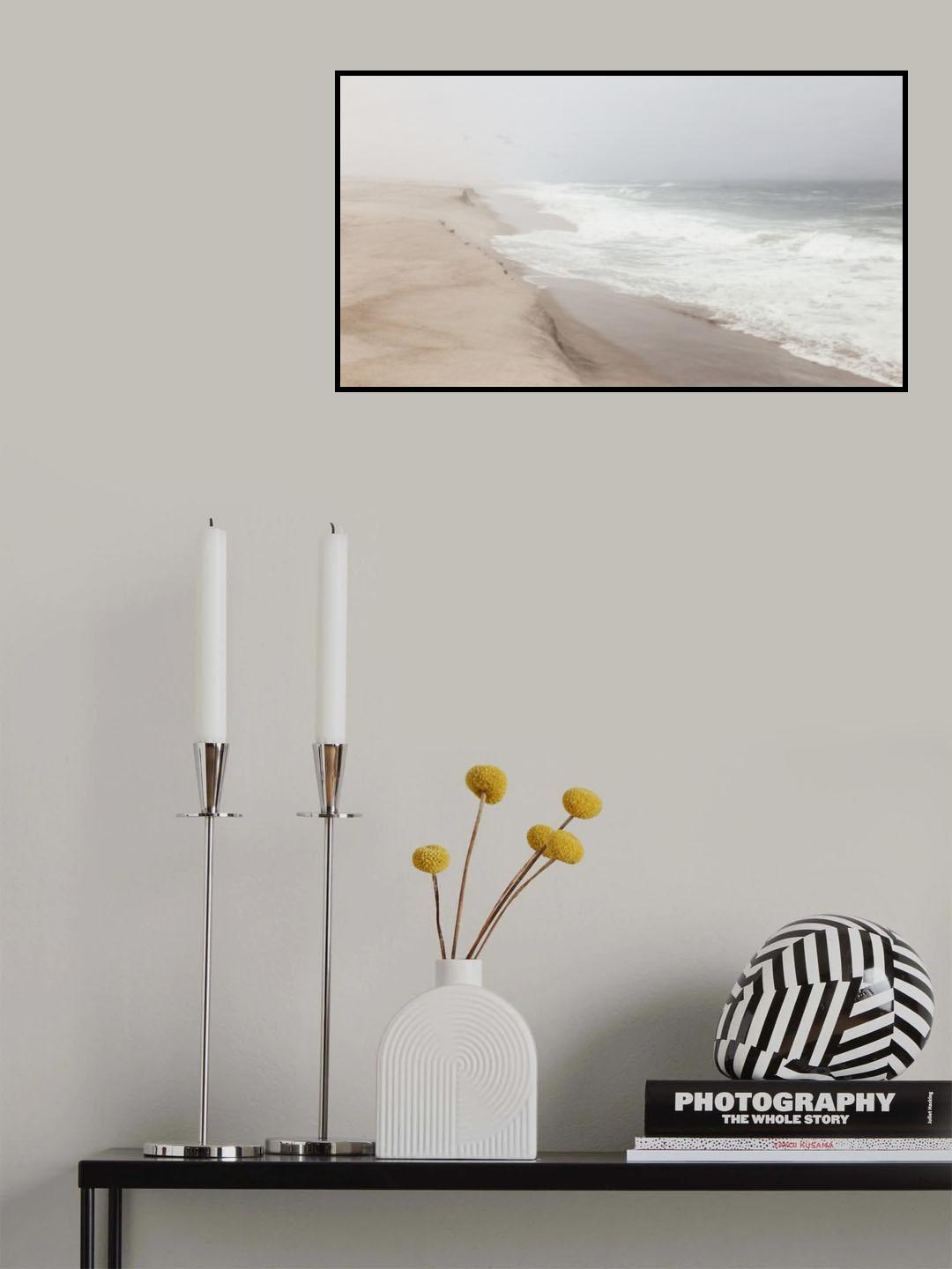 Mist over São Jacinto beach Poster och Canvastavla