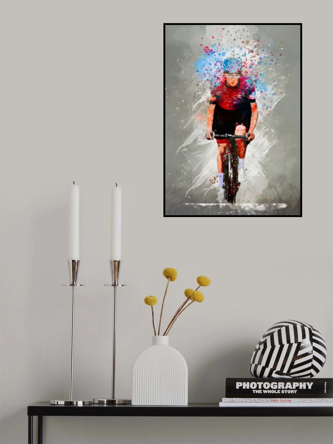 Cycling sport art 30 Poster och Canvastavla