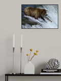 against the stream Poster och Canvastavla
