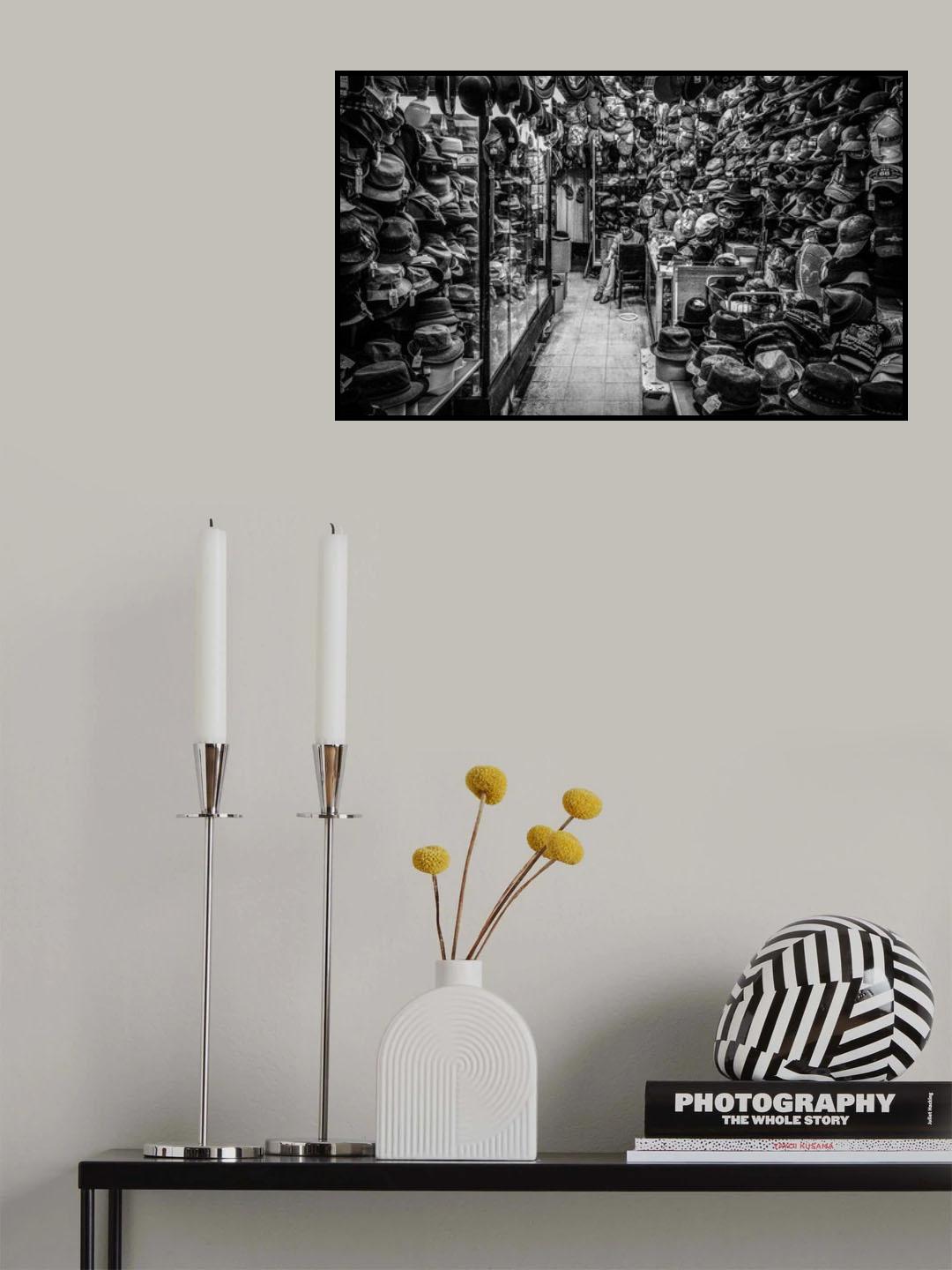 hat shop Poster och Canvastavla