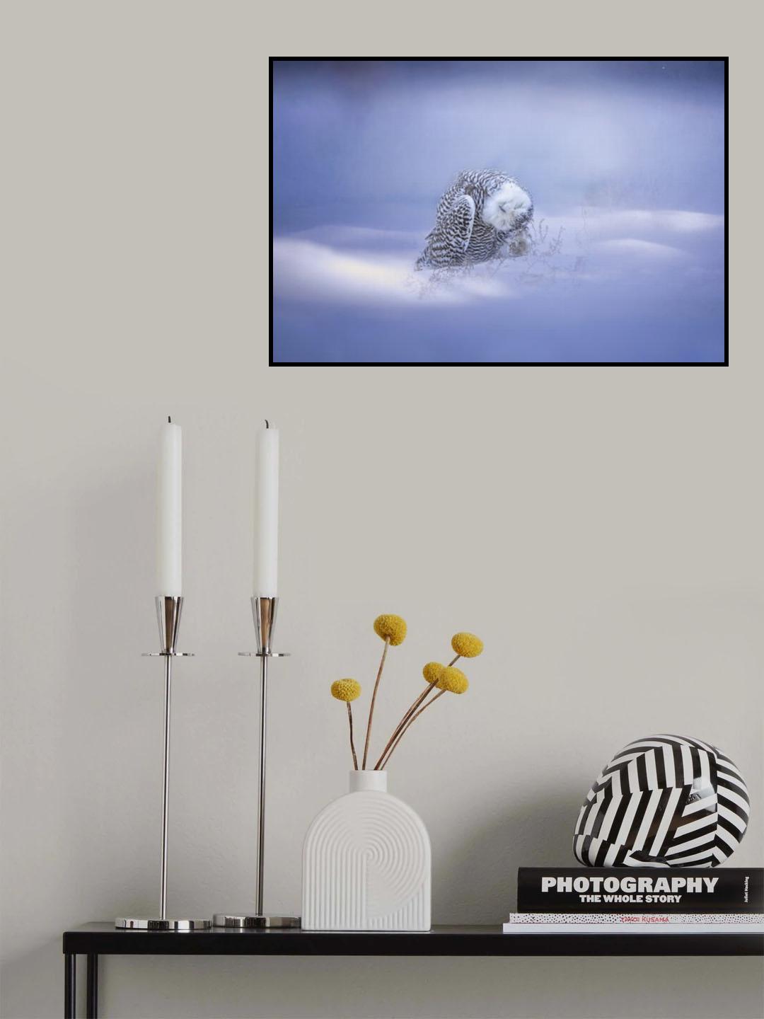 Snowy Poster och Canvastavla