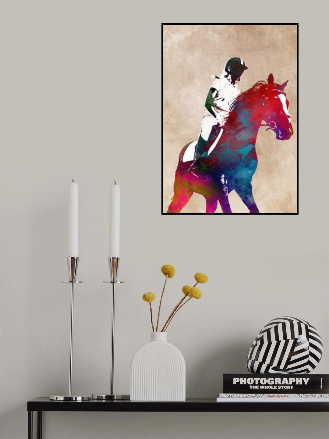 Horse Riding Sport Art (8) Poster och Canvastavla