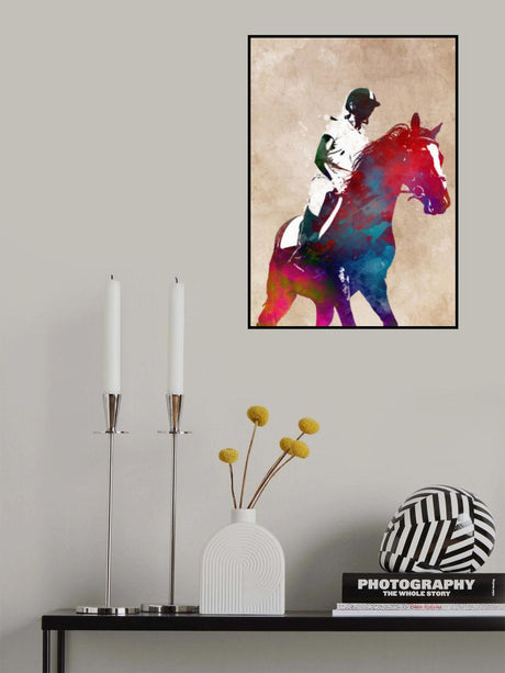 Horse Riding Sport Art (8) Poster och Canvastavla