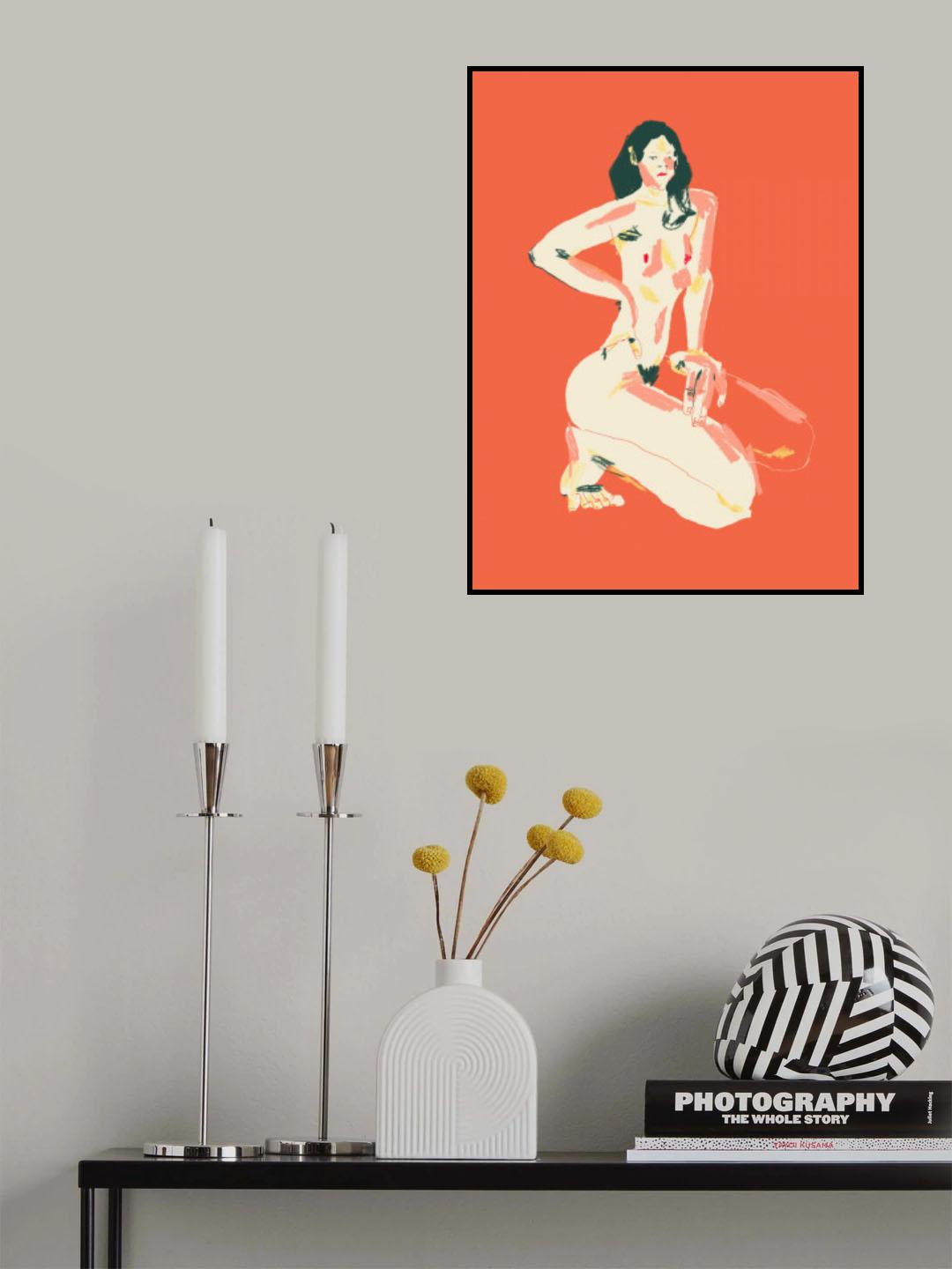 Giulia Orange Poster och Canvastavla