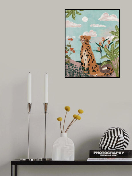 Leopard In Jungle  Erum Khalili.png Poster och Canvastavla