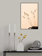 Bunny Grass Peach 01 Poster och Canvastavla