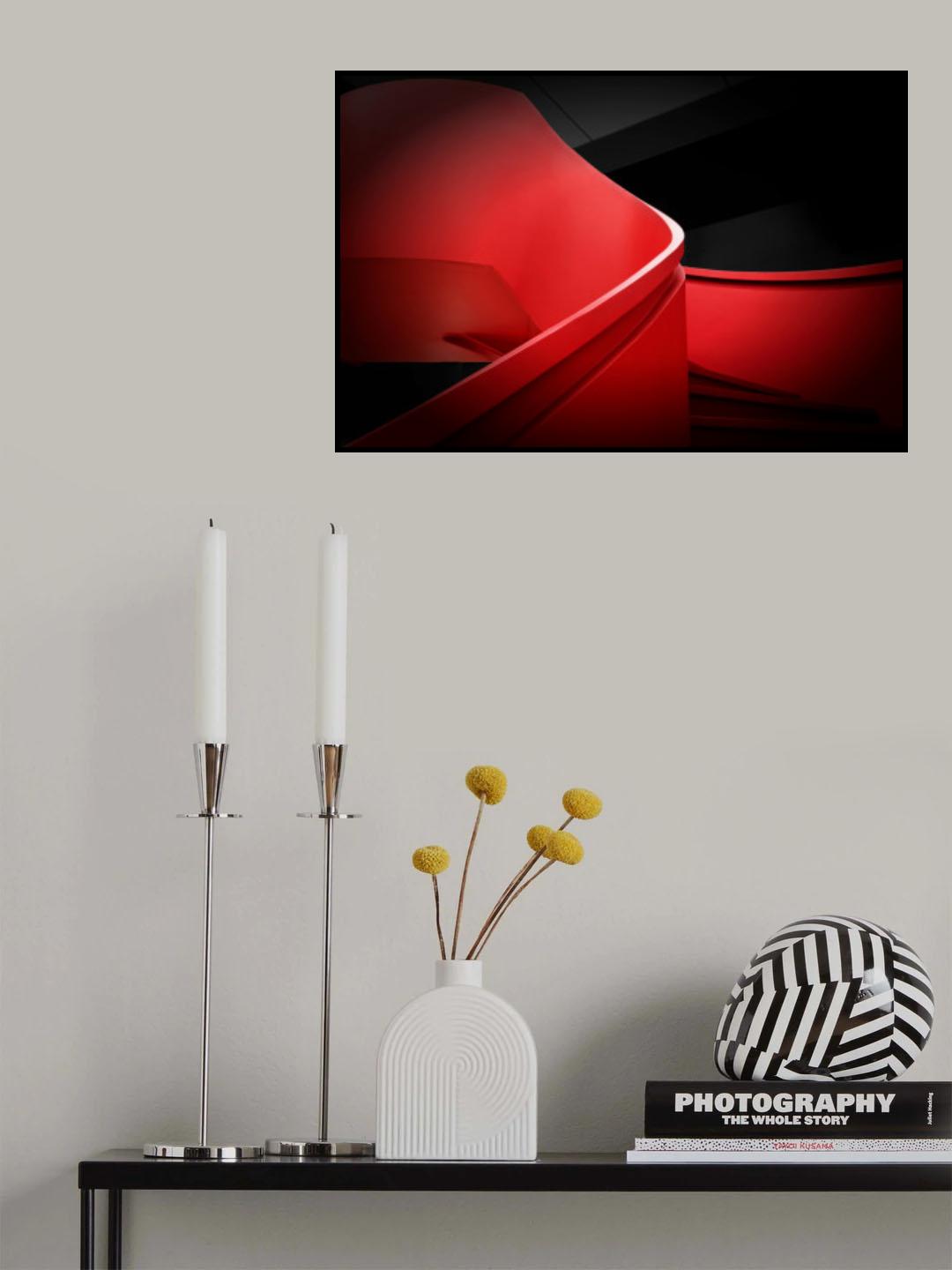 Curve on the Staircase Poster och Canvastavla