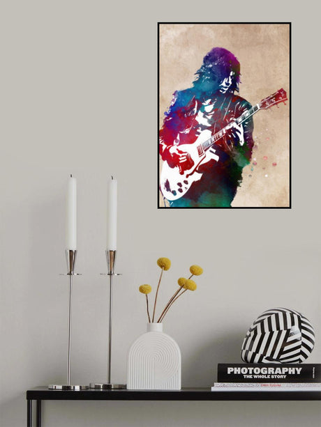 Guitarist music art Poster och Canvastavla