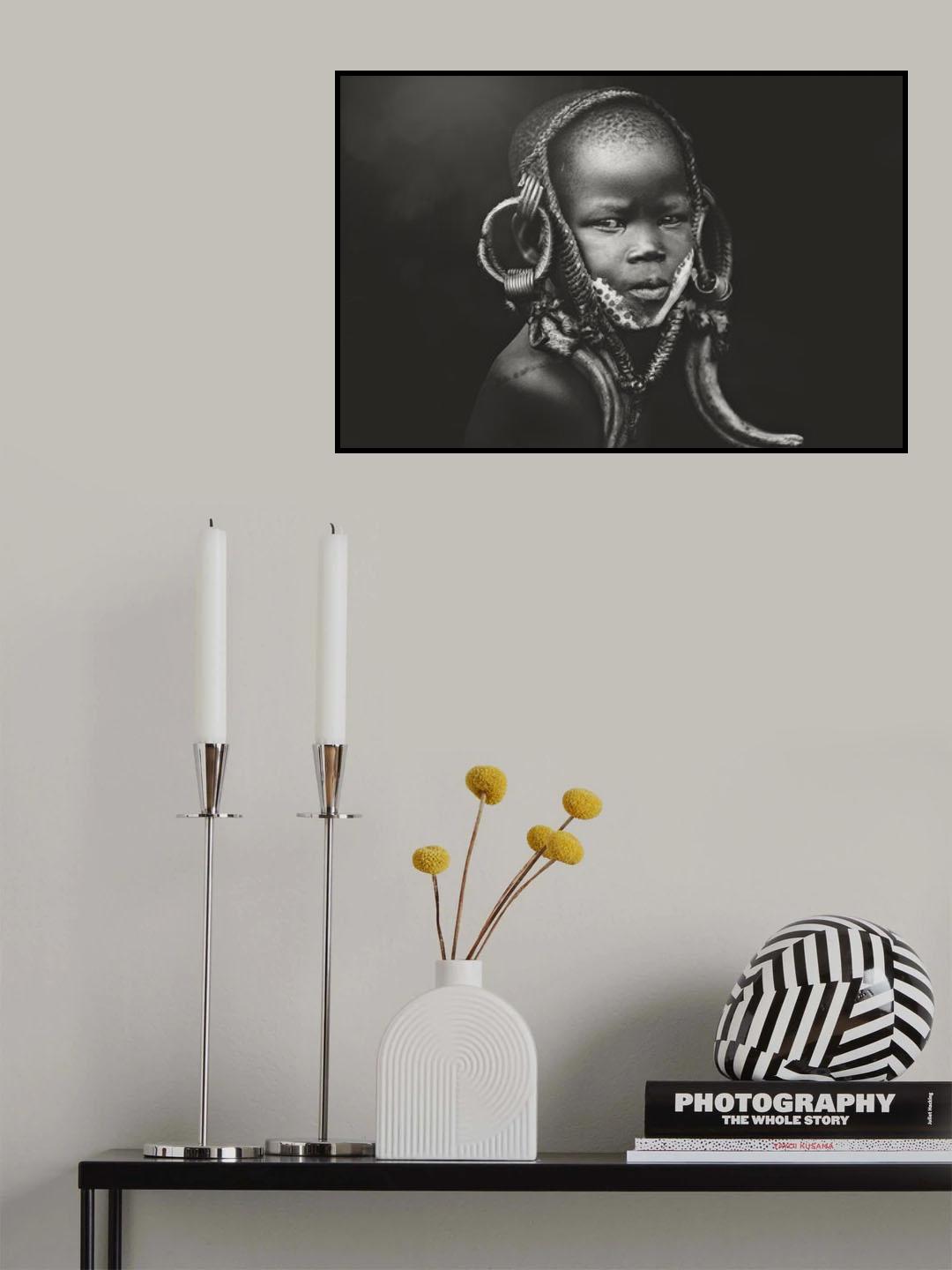 Child Mursi Poster och Canvastavla