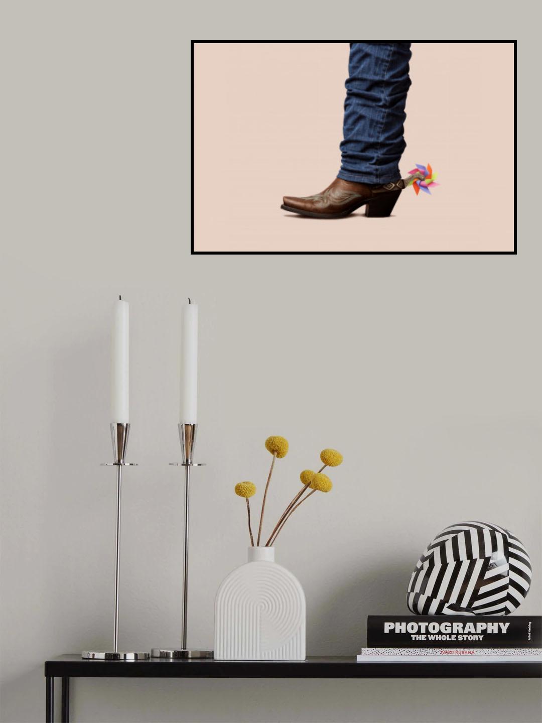 Not Serious Cowboy Poster och Canvastavla