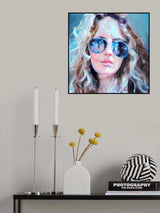 Self Portrait Imitating Janis Joplin Poster och Canvastavla