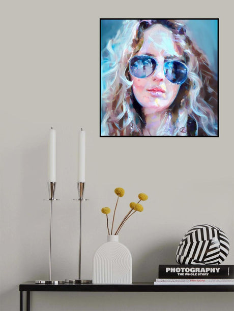 Self Portrait Imitating Janis Joplin Poster och Canvastavla