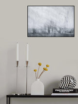 Cranes on a grey morning Poster och Canvastavla