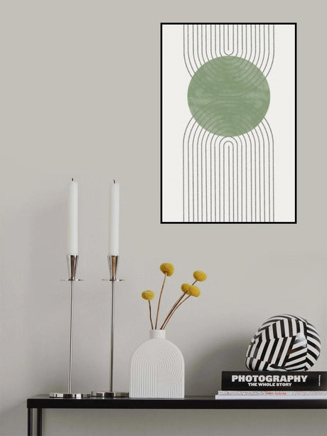 Green Moon No2. Poster och Canvastavla