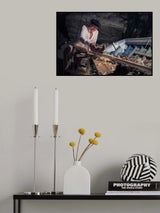 Old fishermann Poster och Canvastavla
