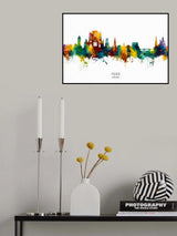 York England Skyline Poster och Canvastavla