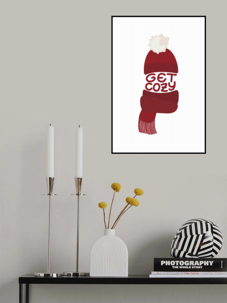 Get cozy (red) Poster och Canvastavla