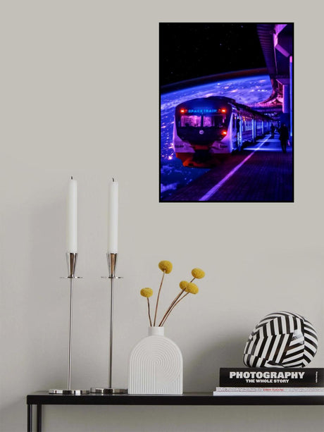 Space Train 2 Poster och Canvastavla
