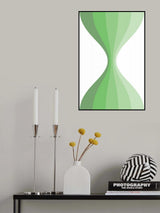 Wavy Green Poster och Canvastavla