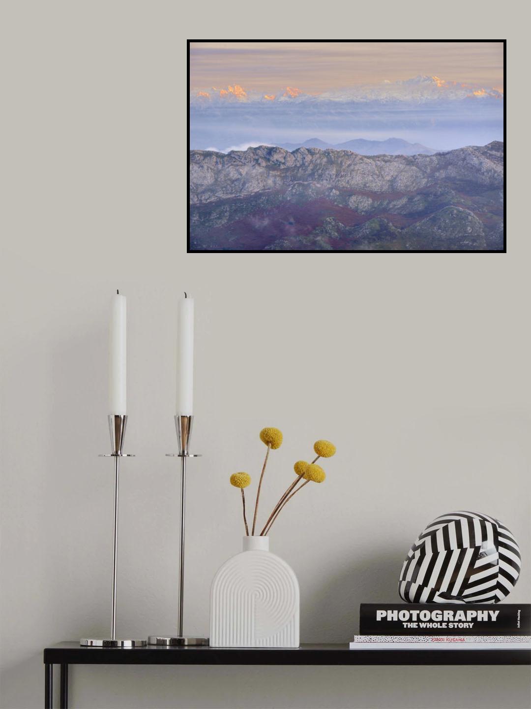 Mirador del Fitu o Fito ,Asturias Poster och Canvastavla