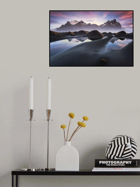 Glowing Vestrahorn Poster och Canvastavla