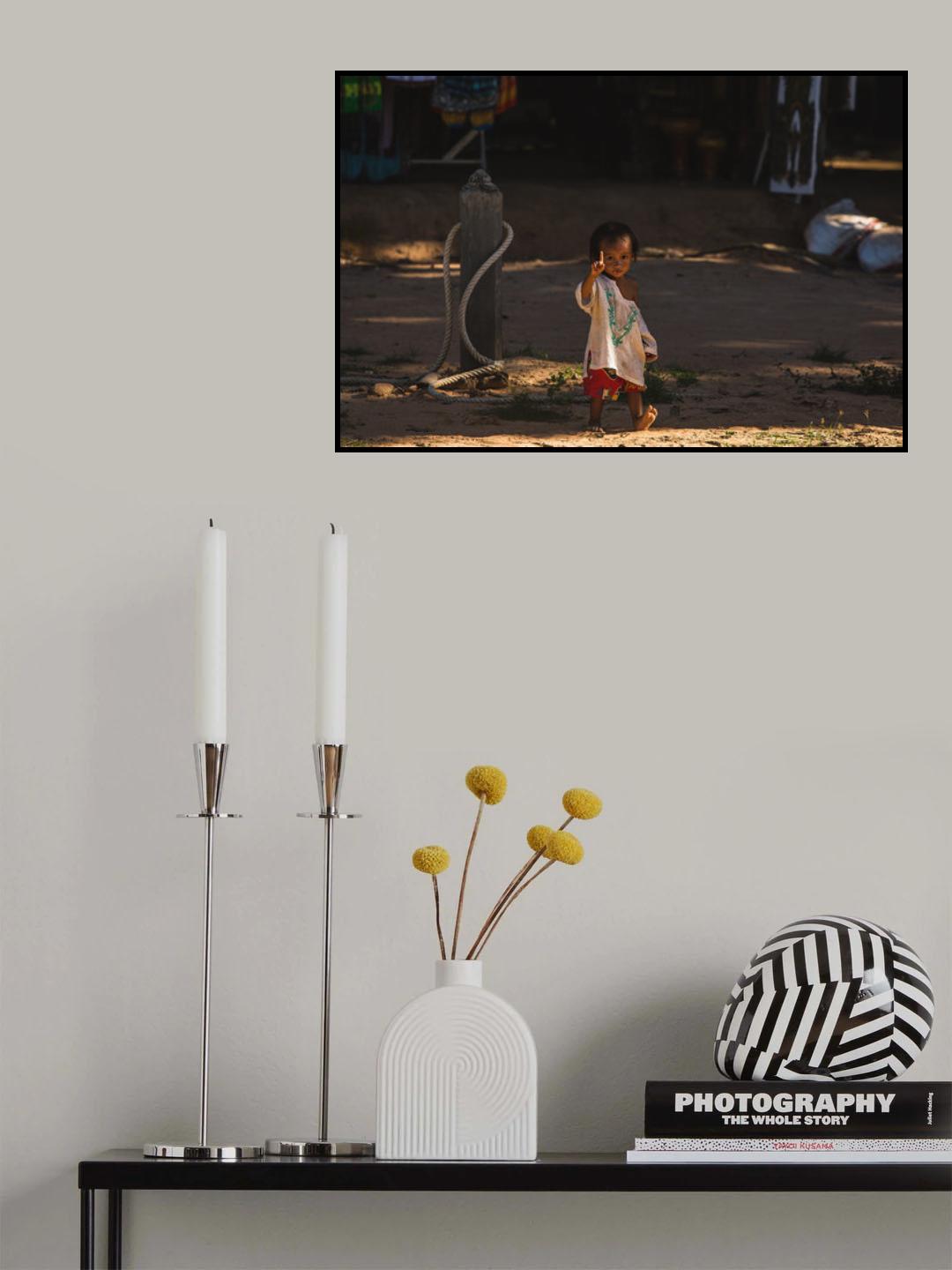 Angkor Wat Child Poster och Canvastavla