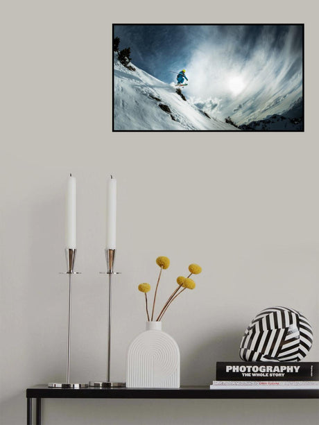 Théo de La Soujeole at home in Flaine Poster och Canvastavla