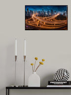 Xing Shanghai by Night Poster och Canvastavla