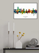 Guildford England Skyline Poster och Canvastavla