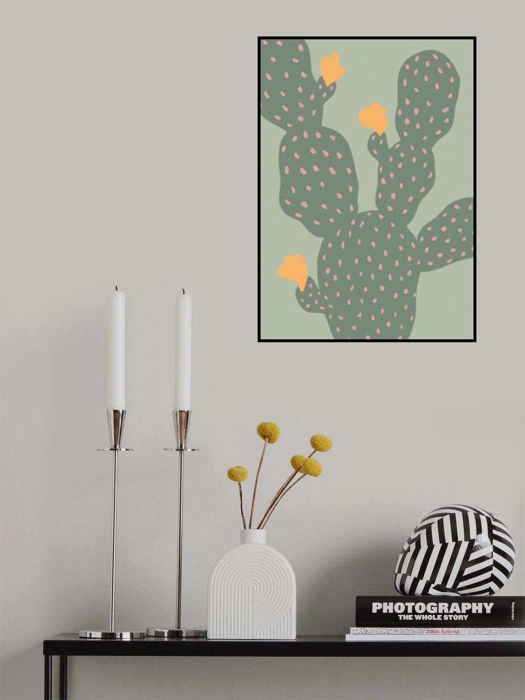 Cactus Green Poster och Canvastavla