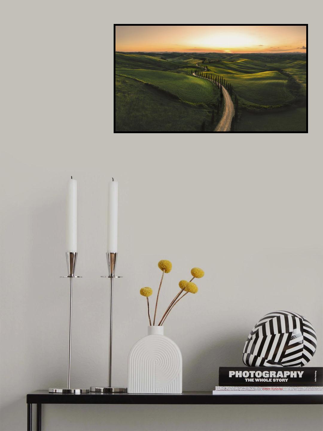 Tuscan Dream Alley Poster och Canvastavla