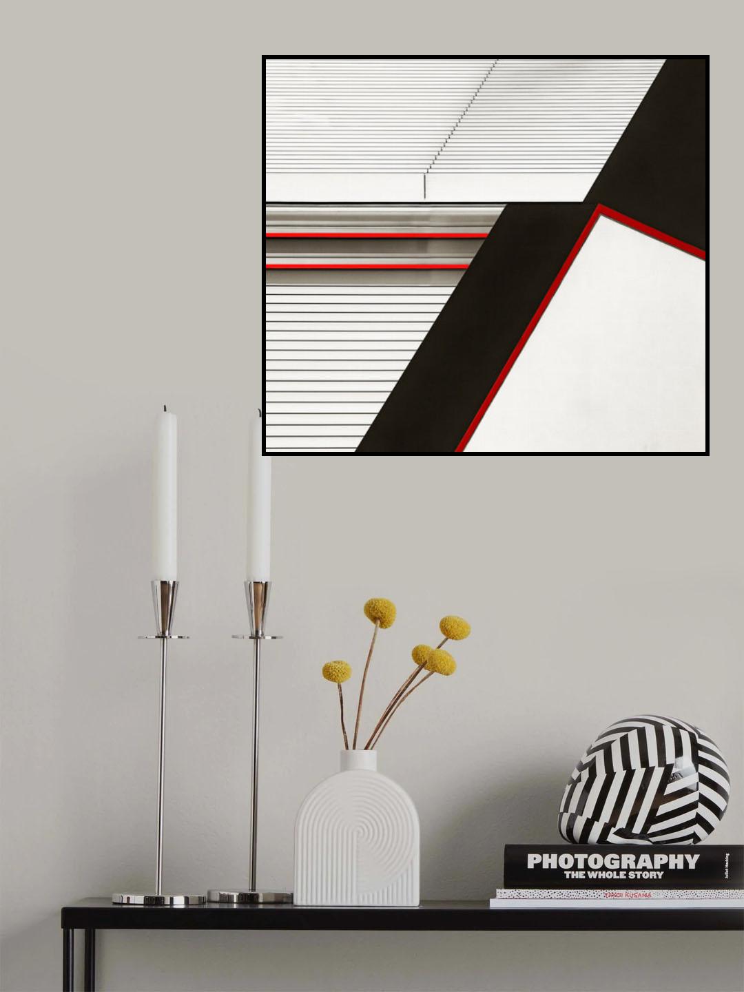 facade with stairs Poster och Canvastavla
