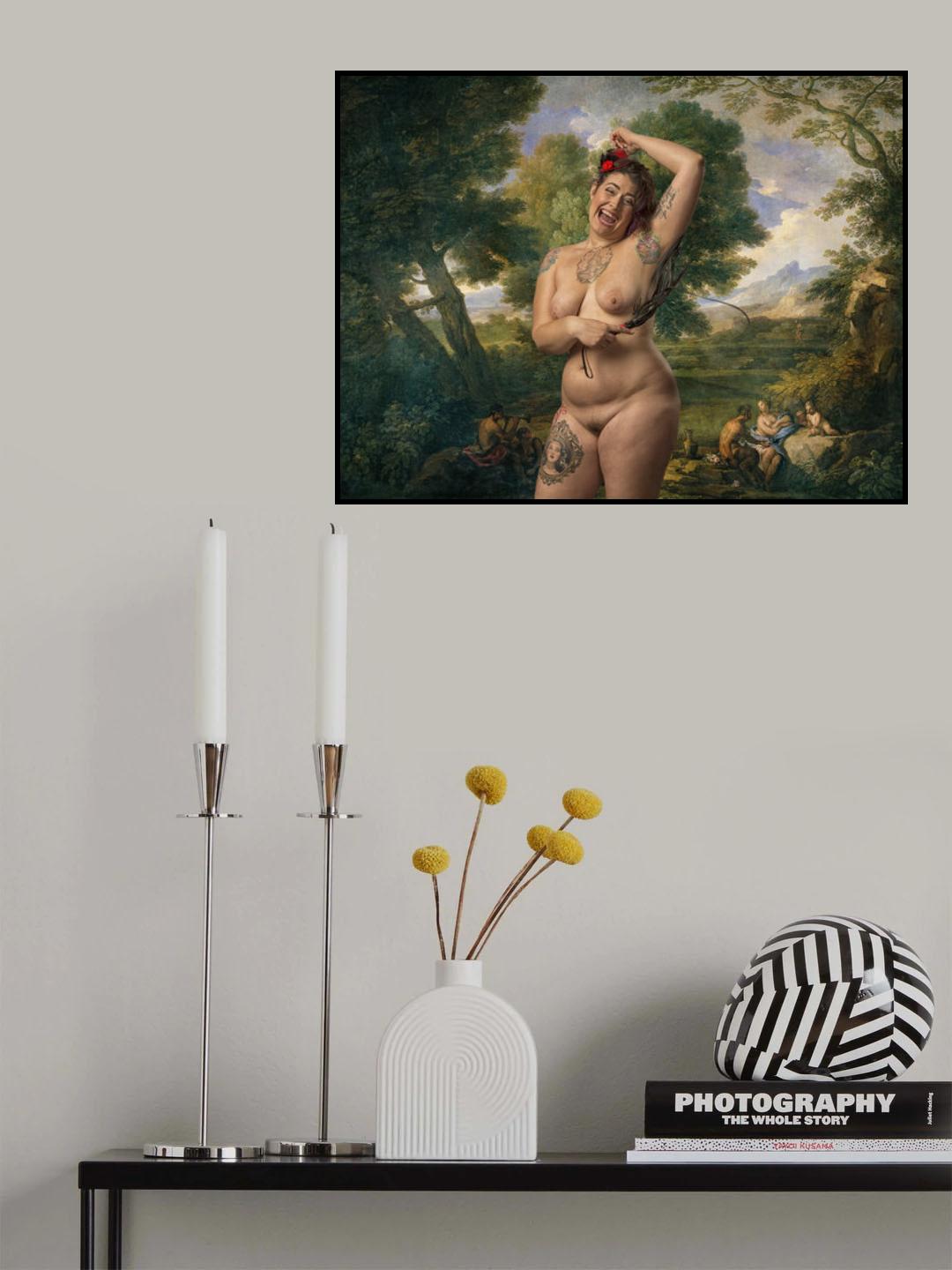 A Day of Nymphs and Satyrs Poster och Canvastavla