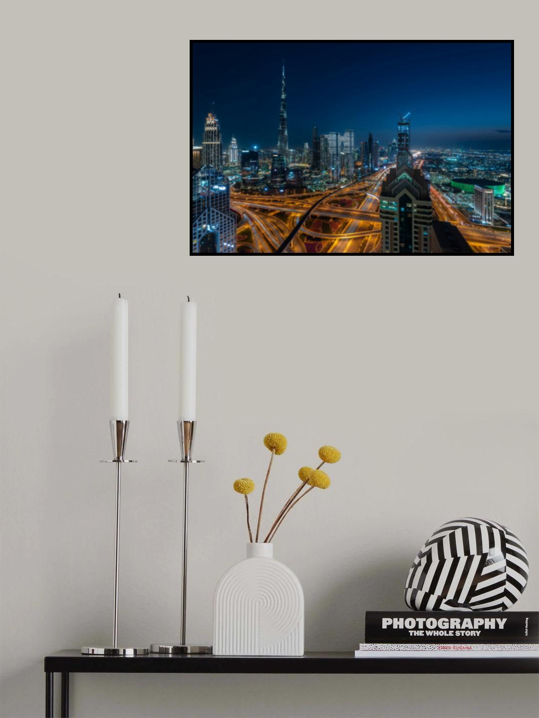 Sangri La Blue Poster och Canvastavla