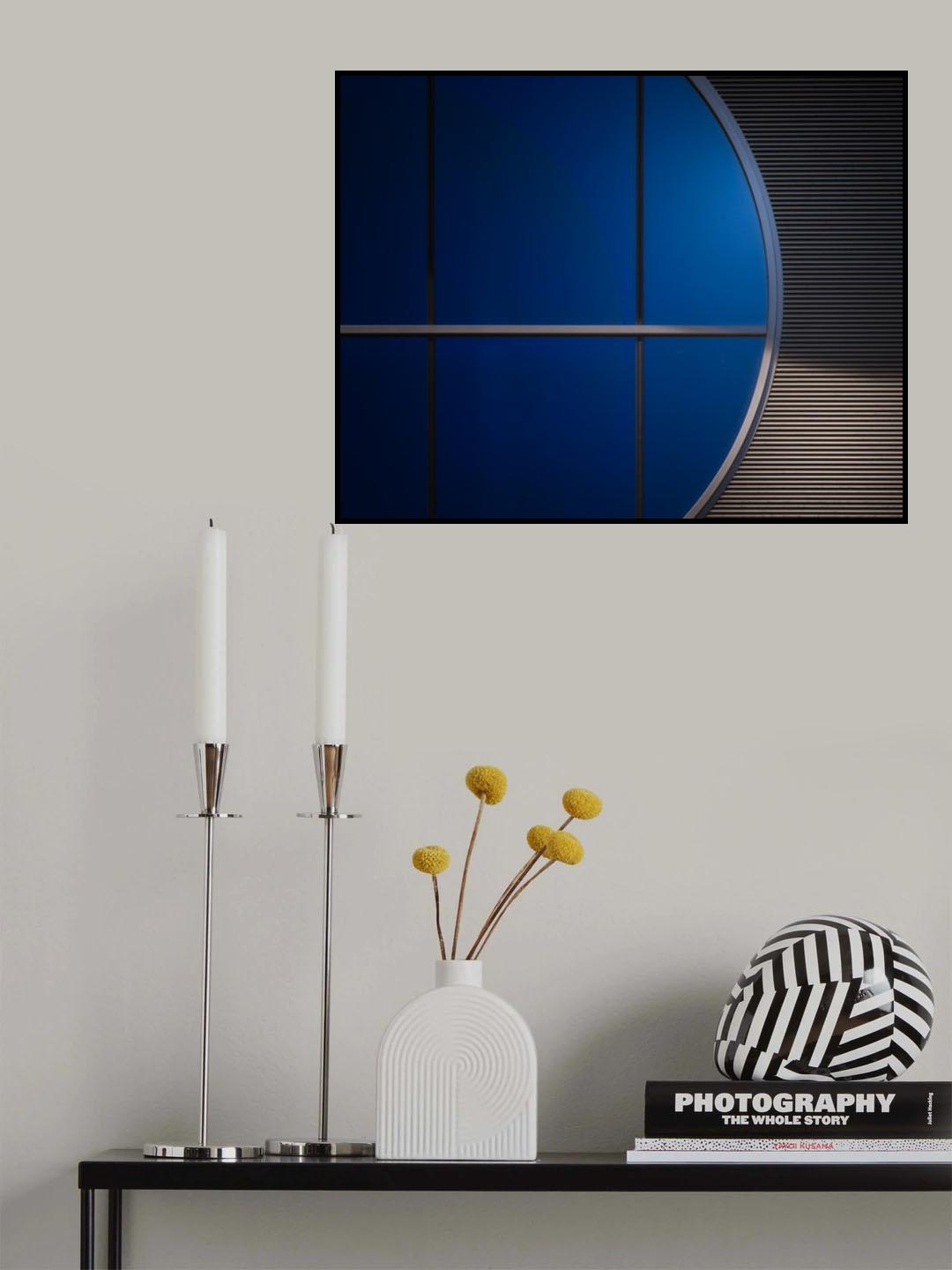 Window in blue. Poster och Canvastavla