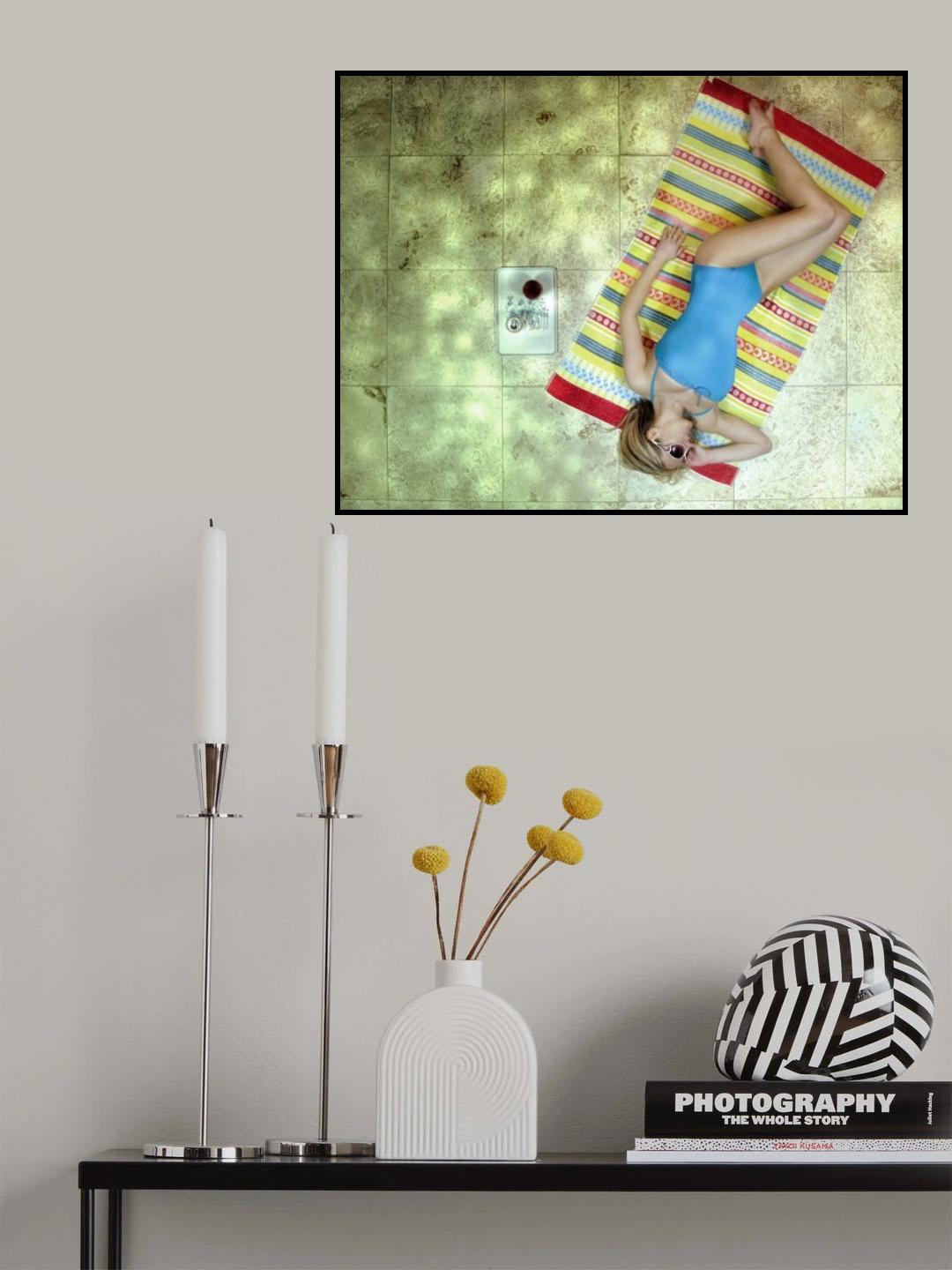 Lazing by Hockney\'s swimming pool Poster och Canvastavla