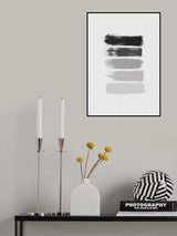 Black & White Stripes Poster och Canvastavla