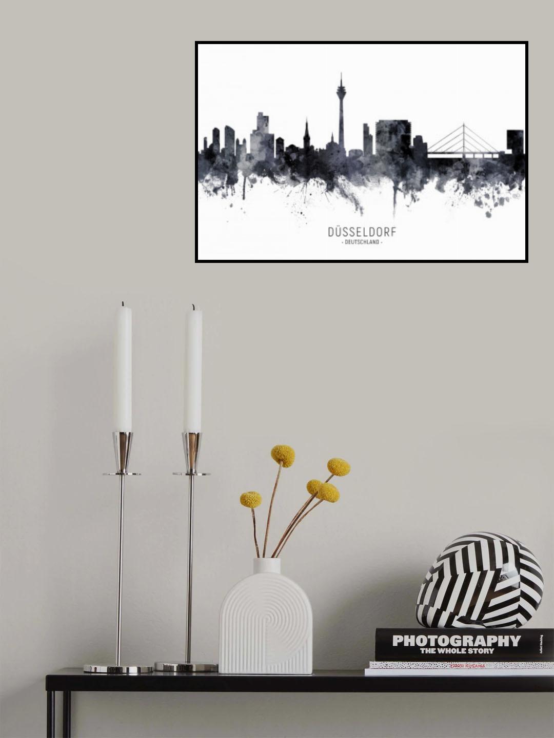 Düsseldorf Germany Skyline Poster och Canvastavla