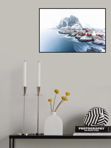 Hamnøy at winter Poster och Canvastavla