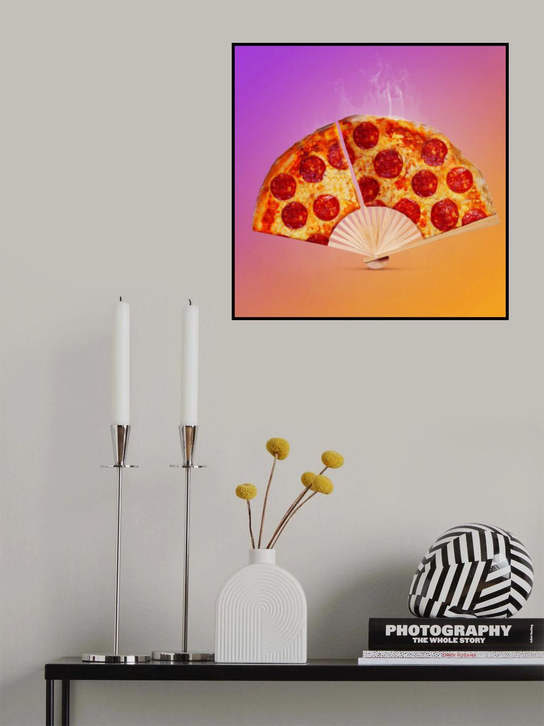 Pizza Fan Poster och Canvastavla
