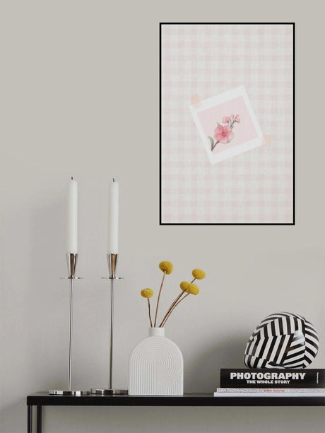 Pink Cherry Blossom Poster och Canvastavla