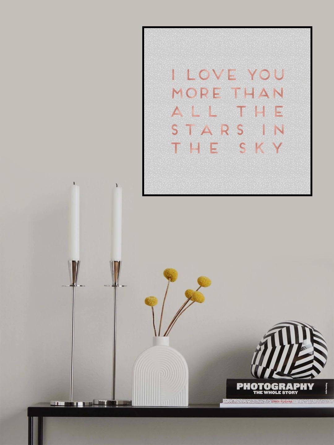 I Love You Quote Poster och Canvastavla