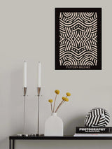 Black Pattern Bizarre 4 Poster och Canvastavla
